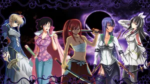 Samurai Anime Female Sword Users Wallpaper