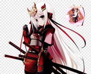 Samurai Anime Girl As Takeda Shingen Wallpaper