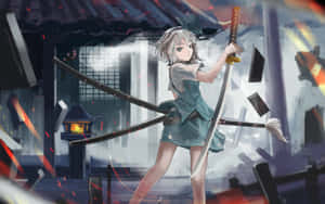 Samurai Anime Youmu Konpaku Touhou Game Wallpaper
