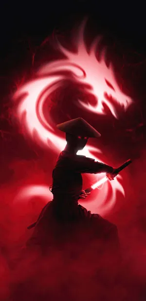 Samurai Dragon Red Aura.jpg Wallpaper