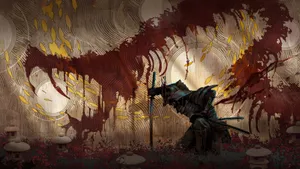 Samurai Dragon Standoff Wallpaper