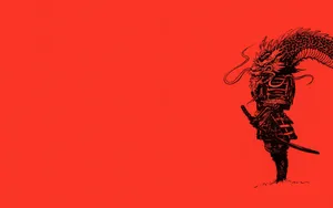 Samurai Dragon Warrior Artwork Wallpaper