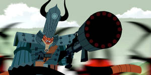 Samurai Jack Character In Armor Wallpaper