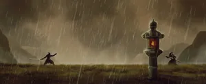 Samurai_ Rain_ Duel.jpg Wallpaper