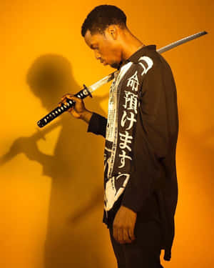 Samurai Silhouette Denzel Curry Wallpaper