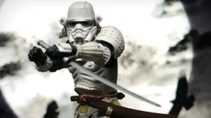 Samurai Stormtrooper Figure Wallpaper
