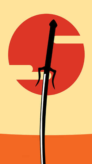 Samurai Sword Silhouette Sunrise Wallpaper
