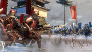 Samurai Warrior In Full Armor Wallpaper