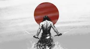 Samurai Warrior Practicing Bushido Wallpaper