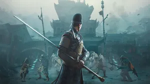 Samurai Warrior Preparesfor Battle Wallpaper