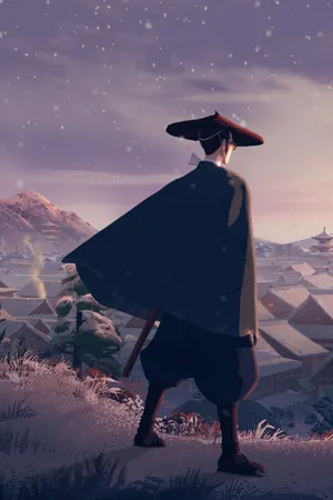 Samurai Winter Vigilance Wallpaper