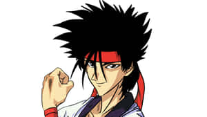 Samurai X's Sanosuke Sagara In Action Wallpaper