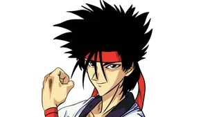 Samurai X's Sanosuke Sagara In Action Wallpaper