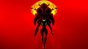 Samus Aran In Metroid Dread Action Wallpaper