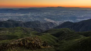 San Bernardino Sunset Overlook Wallpaper