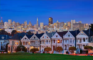 San Francisco 4k Village Houses Wallpaper
