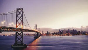 San Francisco Bay At Sunset Wallpaper