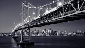 San Francisco City Black And White Wallpaper