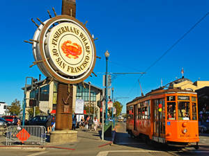 San Francisco Fisherman's Wharf Signage Wallpaper