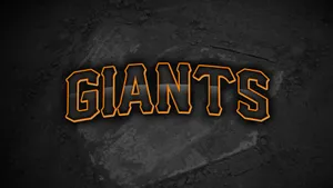San Francisco Giants On Cement Background Wallpaper