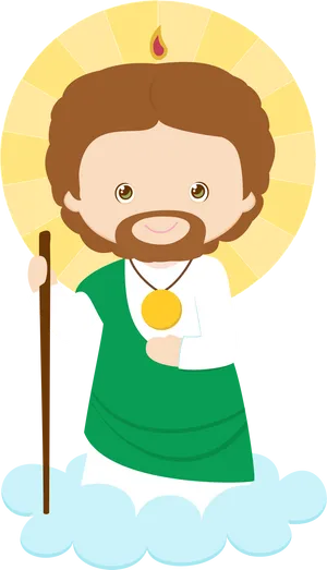 San Judas Tadeo Cartoon Wallpaper