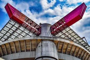 San Siro Stadium Architecture Detail Wallpaper
