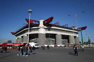 San Siro Stadium Exterior View Wallpaper