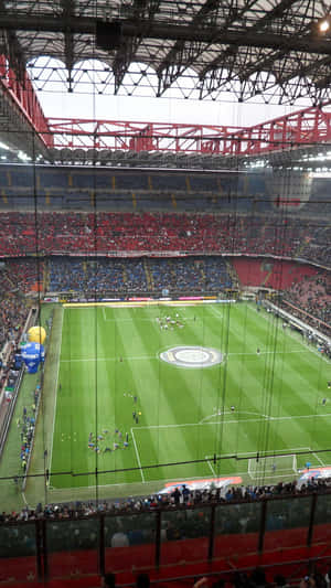 San Siro Stadium Football Match Wallpaper