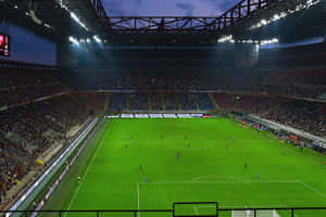 San Siro Stadium Night Match Wallpaper