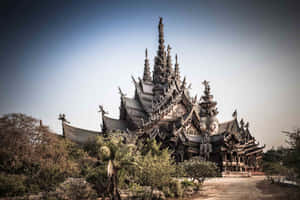 Sanctuary Of Truth With Darkened Corners Wallpaper