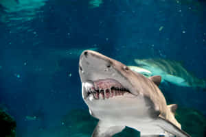 Sand Shark Up Close Underwater Wallpaper