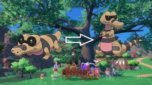 Sandile Evolving Into Krokorok Wallpaper