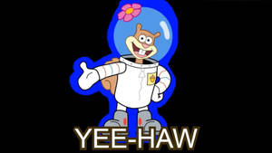 Sandy Cheeks Yee-haw Wallpaper