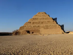 Sandy Saqqara Pyramid Wallpaper
