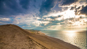 Sandy Sea Shore Macbook Pro 4k Wallpaper