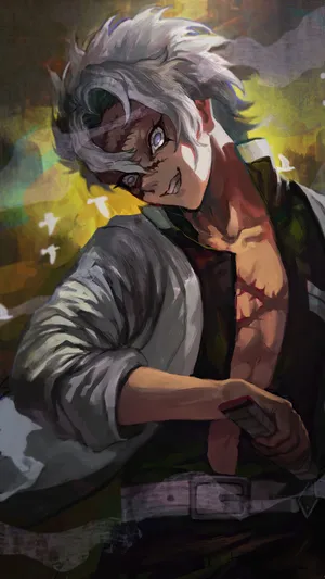 Sanemi Shinazugawa Demon Slayer Wallpaper