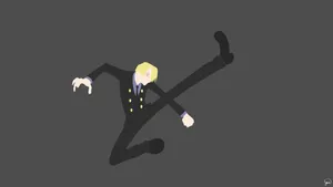 Sanji Vinsmoke Making A Grand Entrance Wallpaper