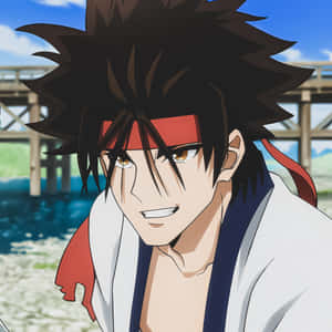 Sanosuke Sagara Anime Portrait Wallpaper