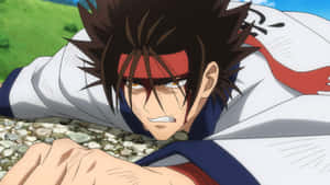 Sanosuke Sagara Intense Glare Wallpaper