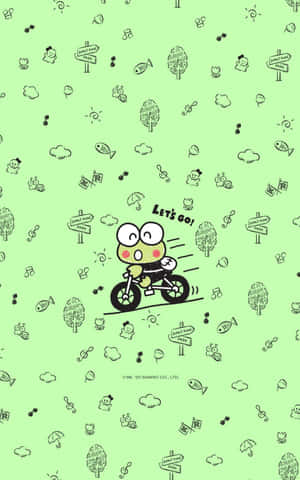 Sanrio Character Biking Adventure Wallpaper