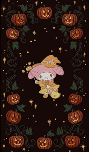 Sanrio Character Halloween Celebration Wallpaper