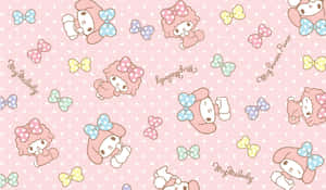 Sanrio Characters Polka Dot Pattern Wallpaper