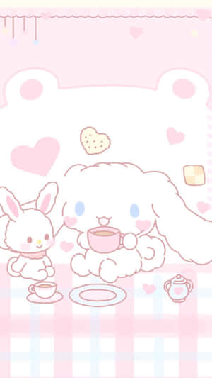 Sanrio Characters Tea Party Aesthetic Wallpaper