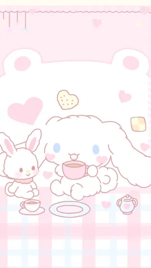Sanrio Characters Tea Party Aesthetic Wallpaper