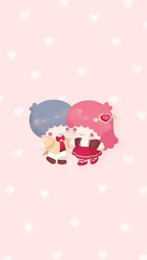Sanrio Characters Valentines Day Celebration Wallpaper