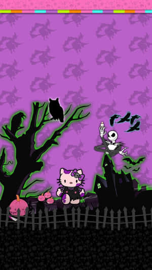 Sanrio Halloween Nightmare Crossover Wallpaper