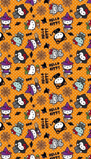 Sanrio Halloween Pattern Wallpaper