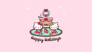 Sanrio Hello Kitty Christmas Celebration Wallpaper