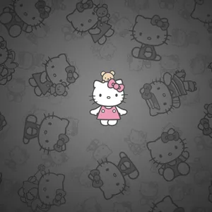 Sanrio Pfp Black And Pink Aesthetic Wallpaper