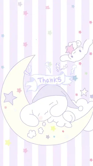 Sanrio Thank You Moonand Bunny Wallpaper
